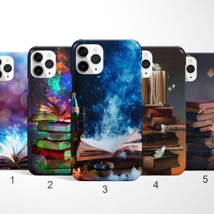 Bücherwurm Handyhülle, Book Lover Handyhülle für iPhone 17, 16, 15 Pro Max, Samsung Galaxy S25 Ultra, S24FE, S23, Aesthetic Google Pixel Case