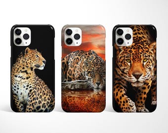 Custodia per telefono leopardata, custodia per telefono animale per iPhone 17 Air, 16e, 15, 14 Pro Max, Samsung Galaxy S25, S24, S23 Fe, custodia Safari per Google Pixel 10