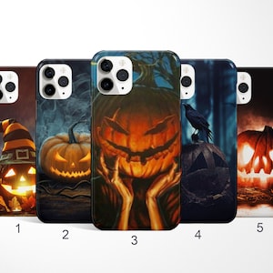 Halloween Phone Case, Jack o Lantern iPhone 16 Pro Max Case, Pumpkin Samsung S24 Case, Spooky Galaxy S25 Ultra Cover, Google Pixel 9 Case