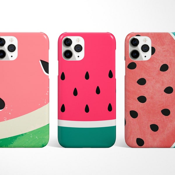 Watermelon Phone Case, Fruit Phone Cover for iPhone 15, 14, 13, 12, 11 Pro Max, Samsung Galaxy Note 20, S24, S23, Summer Google Pixel 8 Case