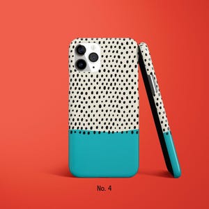 Polka Dot Phone Case, Abstract Phone Cover, iPhone 17, 16, 15 Pro Max, Samsung Galaxy S25, S24, Spotted Google Pixel Case, Modern Phone Case image 5