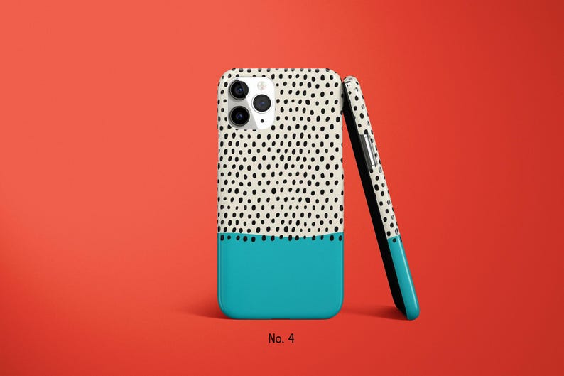 Polka Dot Phone Case, Abstract Phone Cover, iPhone 17, 16, 15 Pro Max, Samsung Galaxy S25, S24, Spotted Google Pixel Case, Modern Phone Case image 5