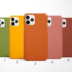 Solid Color Phone Case, Block Color Case, Neutral Coloured Covers for iPhone 17, Samsung Galaxy S25 Case, Google Pixel, Clay, Burnt Orange