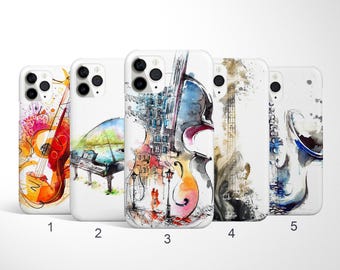 Musik Handyhülle, Musik Handyhülle, Musik Handyhülle, Musikalisches iPhone 17, 16, 15, 14 Plus Max, Samsung Galaxy S25 Plus, S24 Ultra, S23, Google Pixel Case