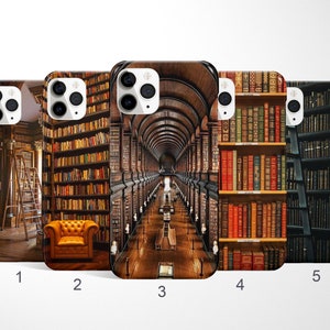 Funda para iPhone 12 mini, diseño de biblioteca de libros vintage para  amantes de la lectura