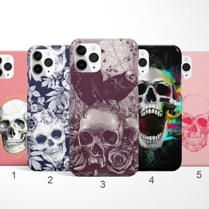 Skull Phone Case, Aesthetic iPhone 17, 16, 15, 14 Pro Case, Skeleton Samsung Galaxy S25, S24, S23 Fe Case, Gothic, Scary Google Pixel Cover image 1