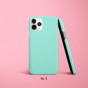 Pastel Phone Case, Solid Color Case, Block Coloured Covers for iPhone 17, 16, 15 Pro Max, Samsung Galaxy S25 Ultra, S24FE, Google Pixel Case image 6