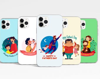 Custodia per telefono Best Daddy, custodia per telefono Super Dad per iPhone 17, 16, 15 Pro, Samsung Galaxy S25, S24, S23 FE, Google Pixel 10, regalo per la festa del papà