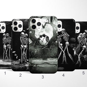 Skull Phone Case, Valentine&#39;s Day Cover for iPhone 16, 15, 14 Pro Max Case, Skeleton Samsung Note 20, S25, S24, S23 FE, Google Pixel 9Pro XL