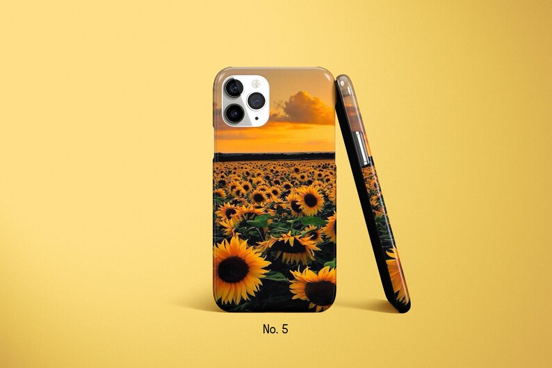 Funda de girasol para iPhone 17, 16, 15, 14 Pro Max, Samsung Galaxy S25, S24 FE, funda floral para Google Pixel, funda de primavera imagen 6