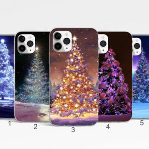 Xmas Phone Case, Christmas Tree Phone Case, iPhone 17, 16, 15, 14 Pro Max, Winter Samsung Galaxy S25 Plus, S24 FE, Festive Google Pixel Case image 1