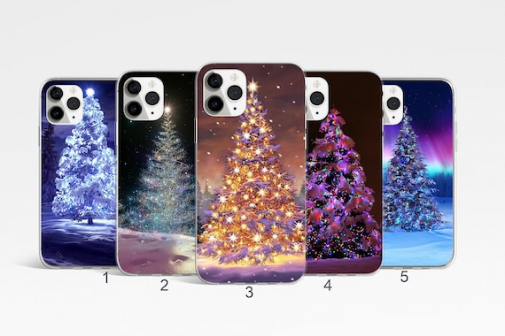 Xmas Phone Case, Christmas Tree Phone Case, iPhone 17, 16, 15, 14 Pro Max, Winter Samsung Galaxy S25 Plus, S24 FE, Festive Google Pixel Case