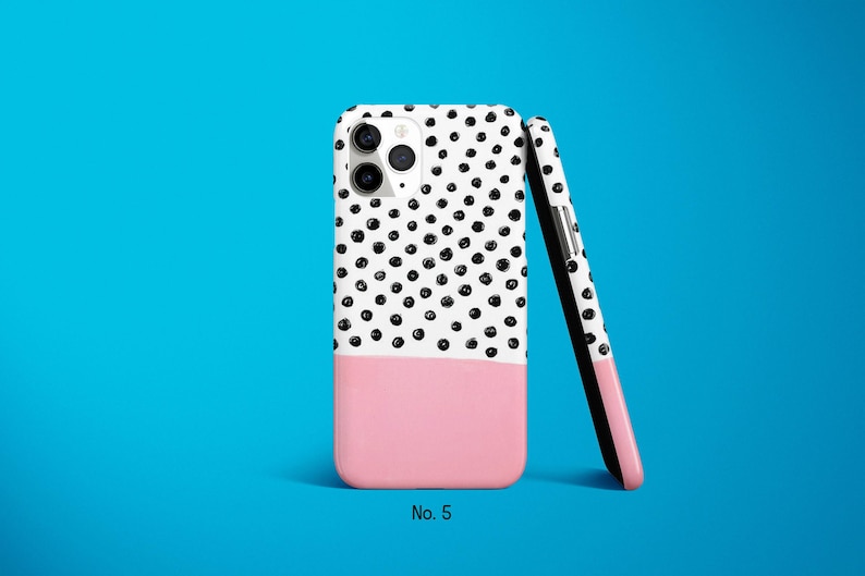 Polka Dot Phone Case, Abstract Phone Cover, iPhone 17, 16, 15 Pro Max, Samsung Galaxy S25, S24, Spotted Google Pixel Case, Modern Phone Case image 6