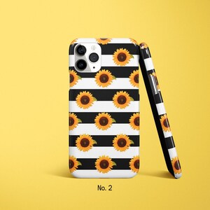 Funda de girasol para iPhone 17, 16, 15, 14 Pro Max, Samsung Galaxy S25, S24 FE, funda floral para Google Pixel, funda de primavera imagen 3