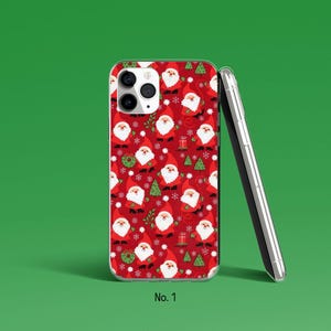 Santa Phone Case, Christmas Phone Cover for iPhone 17, 16 Pro Max, Samsung Galaxy S25 Ultra, S24, Xmas Google Pixel Case, Festive Phone Case image 2