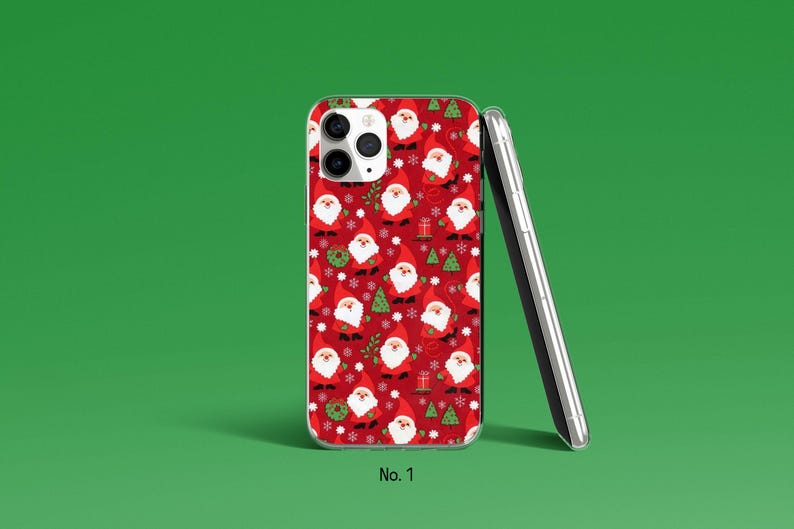 Santa Phone Case, Christmas Phone Cover for iPhone 17, 16 Pro Max, Samsung Galaxy S25 Ultra, S24, Xmas Google Pixel Case, Festive Phone Case image 2