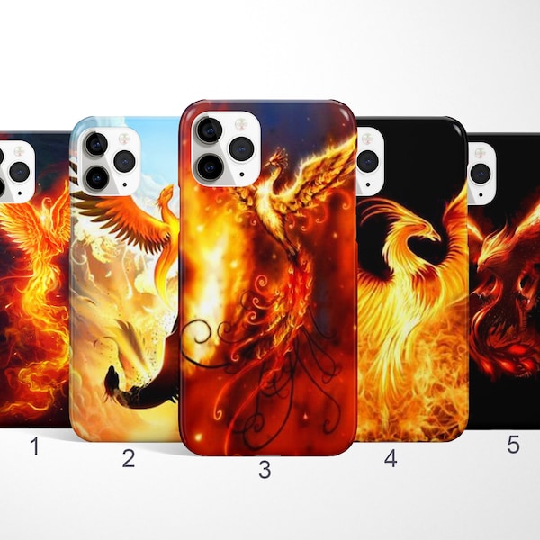 Phoenix Phone Case, Firebird Phone Cover for iPhone 15, 14, 13 Pro Max, Samsung Galaxy Phone Cover for S23, S22, Note 20, Google Pixel Case