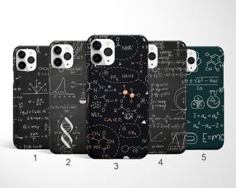 Chemistry Phone Case, Formulas Phone Case, Mathematic iPhone 17, 16, 15, 14 Pro Max, Samsung Galaxy S25, S24, S23 Fe Case, Google Pixel Case