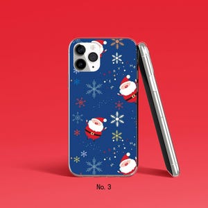 Santa Phone Case, Christmas Phone Cover for iPhone 17, 16 Pro Max, Samsung Galaxy S25 Ultra, S24, Xmas Google Pixel Case, Festive Phone Case image 4