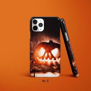 ハロウィンスマホケース、ジャック・オー・ランタン柄iPhone 17/16 Pro Maxケース、パンプキン柄Samsung S25ケース、スプーキー柄Galaxy S24 Ultraカバー、Google Pixelケース 画像 6