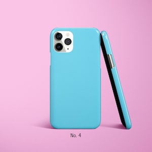 Pastel Phone Case, Solid Color Case, Block Coloured Covers for iPhone 17, 16, 15 Pro Max, Samsung Galaxy S25 Ultra, S24FE, Google Pixel Case image 5