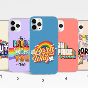 LGBTQ Phone Case, Gay Pride Phone Cover for iPhone 16, 15, 14 Pro Max, Samsung Galaxy S25, S24, S23, S21 FE, Pride Month Google Pixel 8 Pro