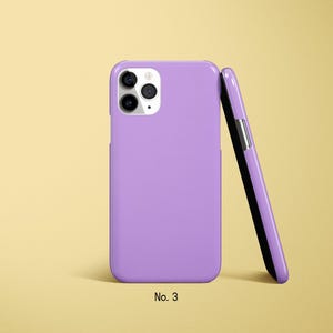 Pastel Phone Case, Solid Color Case, Block Coloured Covers for iPhone 17, 16, 15 Pro Max, Samsung Galaxy S25 Ultra, S24FE, Google Pixel Case image 4