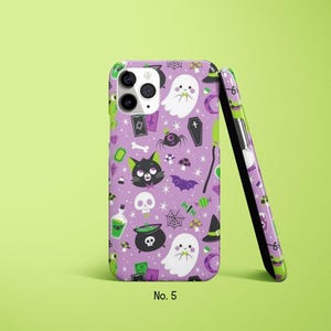 Halloween Phone Case, Jack o Lantern Phone Cover, Spooky Samsung S25 Case, Cat iPhone 17 Pro Case, Kawaii Case, Anime Google Pixel 10 Case image 6