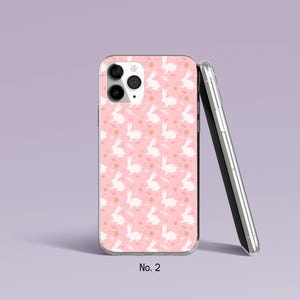 Bunny Phone Case Rabbit Phone Case, iPhone 17, 16, 15, 14 Pro, Easter Samsung Galaxy S25 Ultra, S24 Plus, S23 Case, Spring Google Pixel Case image 3
