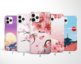 Cherry Blossom Phone Cover, Sakura Phone Case for iPhone 17, 16, 15, 14 Pro Max, Samsung Galaxy S25 Ultra, S24, S23 Case, Google Pixel Case
