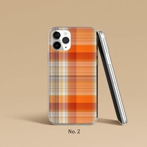 Geruit telefoonhoesje, telefoonhoesje tartan stof, iPhone 17, 16, 15, 14 Pro Max, trendy Google Pixel-hoesje, Samsung Galaxy S25 Ultra, S24, S23-hoesje afbeelding 3