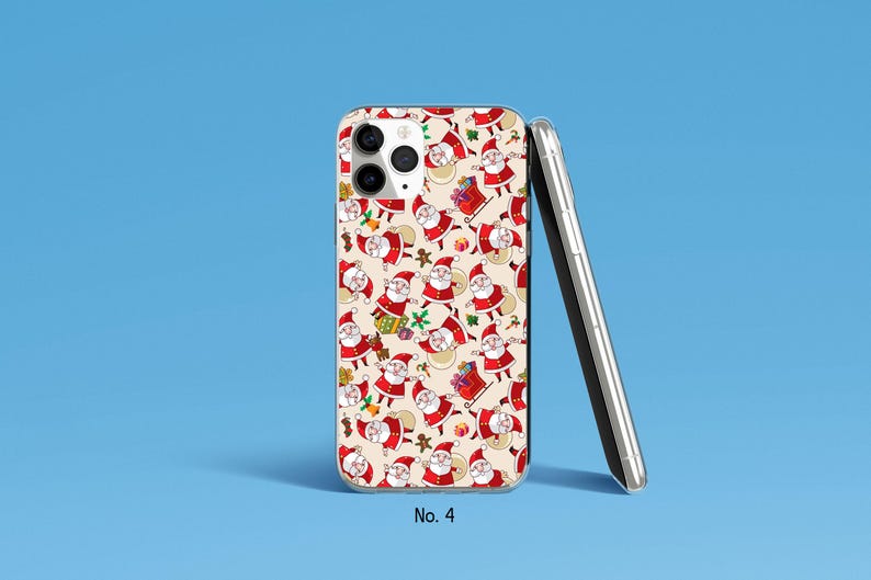 Santa Phone Case, Christmas Phone Cover for iPhone 17, 16 Pro Max, Samsung Galaxy S25 Ultra, S24, Xmas Google Pixel Case, Festive Phone Case image 5