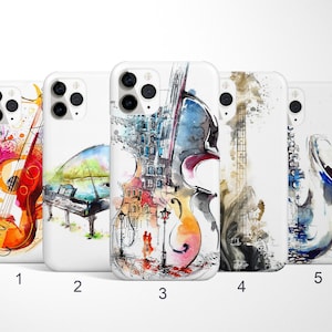 Music Phone Case, Instrument Phone Case for iPhone 16, 15, 14 Plus Max, Samsung Galaxy Note 20, S25, S24 Ultra, S23, Google Pixel 9 Pro Case