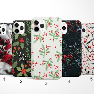 Mistletoe Phone Case, Christmas Phone Cover for iPhone 16 Pro Max, Samsung Galaxy S25, Note 20, Xmas Google Pixel 9 Case, Festive Phone Case