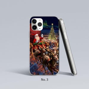 Santa Phone Case Xmas Phone Cover, iPhone 17, 16, 15, 14 Pro Max, Samsung Galaxy S25, S24 Case, Xmas Google Pixel Case, Festive Phone Case image 4