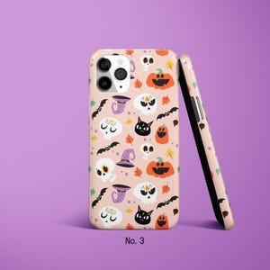 Halloween Phone Case, Jack o Lantern Phone Cover, Spooky Samsung S25 Case, Cat iPhone 17 Pro Case, Kawaii Case, Anime Google Pixel 10 Case image 4