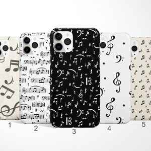 Music Notes Phone Case Musician Phone Case, Musical iPhone 16, 15, 14 Pro Max, G Clef Samsung Galaxy S25, S24, S23FE Case, Google Pixel Case