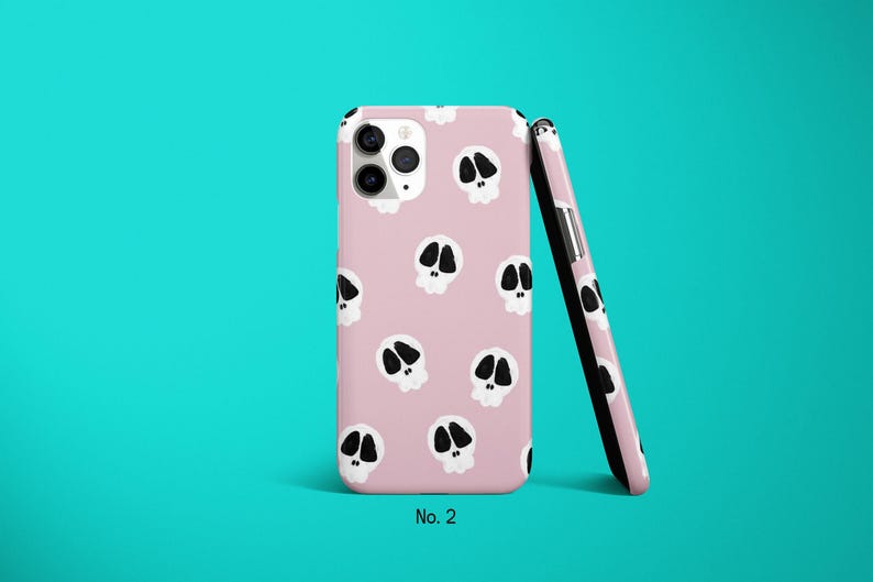 Skull Phone Case, Halloween iPhone 17, 16, 15 Pro Max Case, Skeleton Samsung S25 Case, Spooky Galaxy S24 Cover, Scary Google Pixel 10 Case image 3