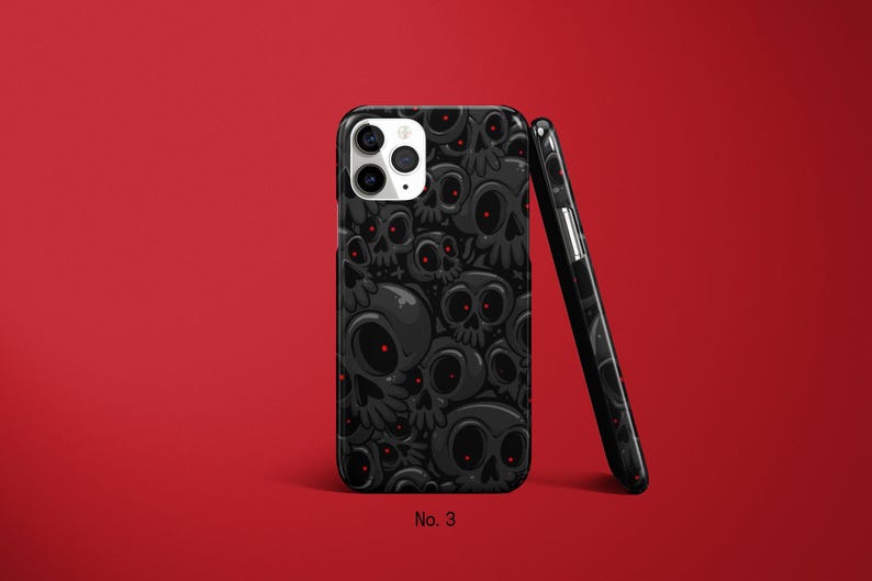 Skull Phone Case, Halloween iPhone 17, 16, 15 Pro Max Case, Skeleton Samsung S25 Case, Spooky Galaxy S24 Cover, Scary Google Pixel 10 Case image 4