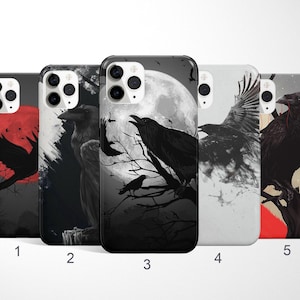 Animal Phone Case Crow Phone Case, Wild Nature iPhone 17, 16, 15, 14 Pro Max, Raven Samsung Galaxy S25 Ultra, S24 FE, S23 Case, Nature Lover