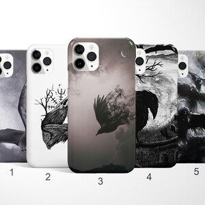 Krähe Handyhülle, Raven Handyhülle für iPhone 17, 16, 15, 14 Pro Max, Samsung Galaxy S25 Plus, S24 Fe, S23, S22 Case, Google Pixel Phone Case