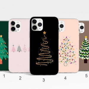 Xmas Phone Case, Christmas Tree Phone Case for iPhone 17, 16, 15 Pro, Samsung Galaxy S25, S24, Festive Google Pixel Case, Winter Phone Case image 1