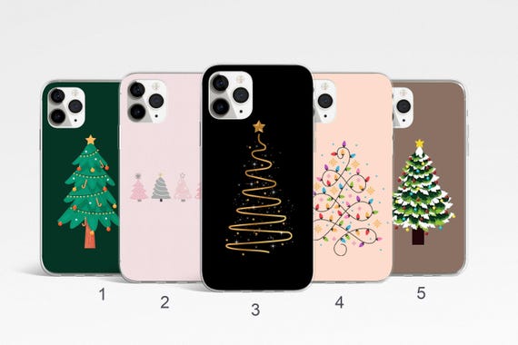 Xmas Phone Case, Christmas Tree Phone Case for iPhone 17, 16, 15 Pro, Samsung Galaxy S25, S24, Festive Google Pixel Case, Winter Phone Case
