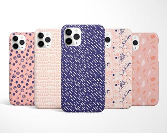 Custodia astratta per telefono, custodia estetica per iPhone 17, 16, 15 Pro Max, graziosa custodia per Samsung Galaxy S25, S24, S23, custodia alla moda per Google Pixel 10