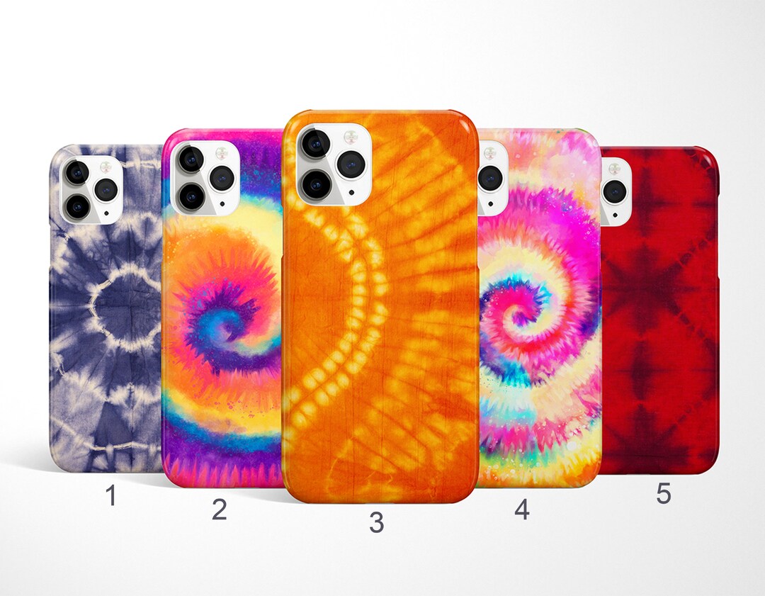 Tie Dye Phone Case, Colorful Phone Case, Hippie iPhone 15, 14, 13 Pro
