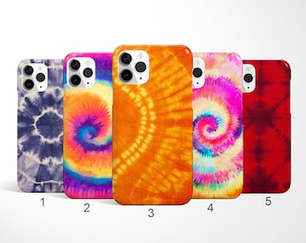Tie Dye Phone Case, Colorful Phone Case, Hippie iPhone 16, 15, 14 Pro Max Case, Trendy Fun Samsung Galaxy S25 Case, Boho Google Pixel Cover