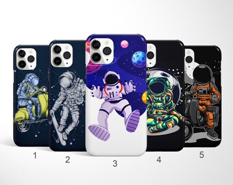 Cover per telefono a tema spaziale, cover per telefono con astronauti, cover per iPhone 17, 16, 15 Pro Max con pianeti, cover per Samsung S25 Ultra e S24, cover per Google Pixel