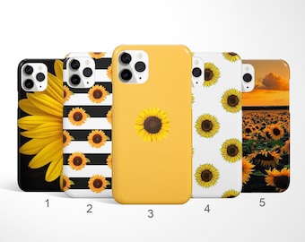 Zonnebloem telefoonhoesje bloemen hoesje voor iPhone 17, 16, 15, 14 Pro Max, Samsung Galaxy S25, S24 FE, bloem Google Pixel-hoesje, lente telefoonhoesje