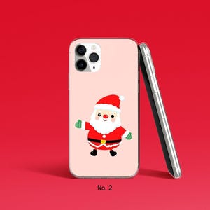 Santa Phone Case, Christmas Phone Cover for iPhone 17, 16 Pro Max, Samsung Galaxy S25 Ultra, S24, Xmas Google Pixel Case, Festive Phone Case image 3