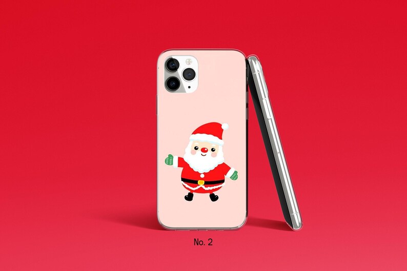Santa Phone Case, Christmas Phone Cover for iPhone 17, 16 Pro Max, Samsung Galaxy S25 Ultra, S24, Xmas Google Pixel Case, Festive Phone Case image 3